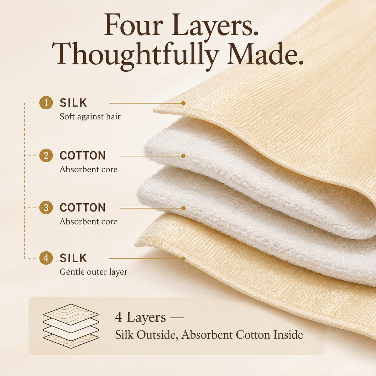 Silk Hair Towel