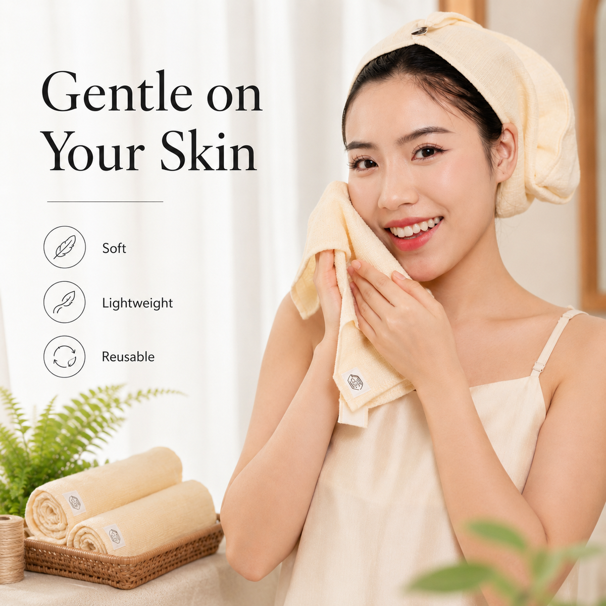 Silk Face Cloth 4-Pack