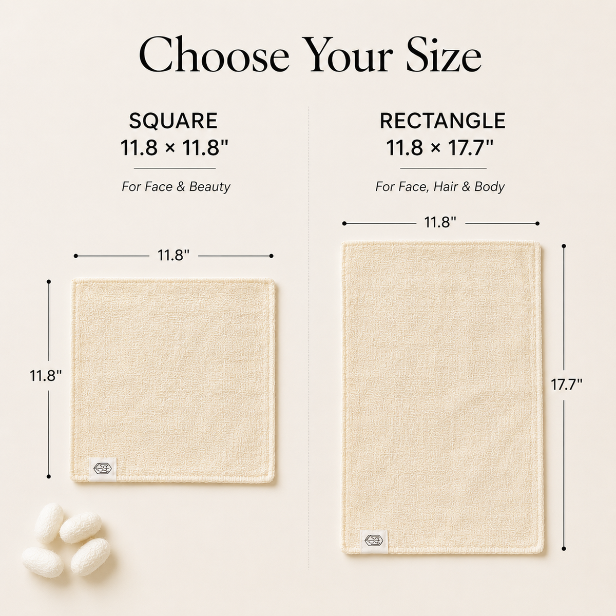 Silk Face Cloth 4-Pack