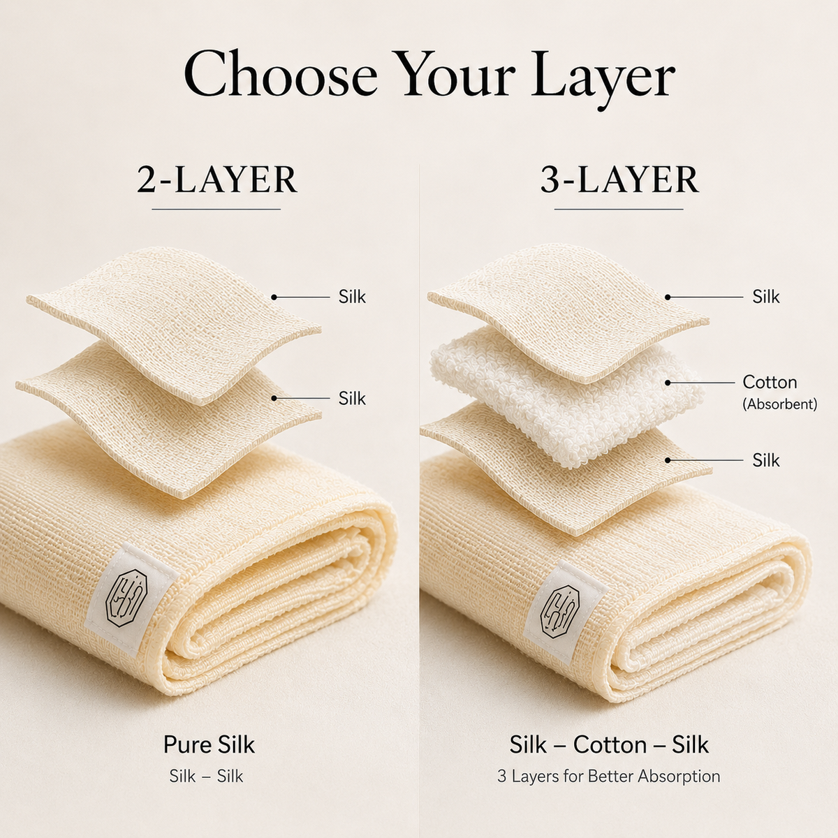 Silk Face Cloth 4-Pack